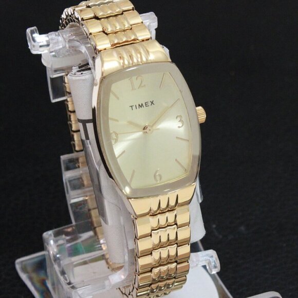 Timex Main Street Ladies Quartz Watch Gold Tone Expansion Bracelet 21mm main image 7